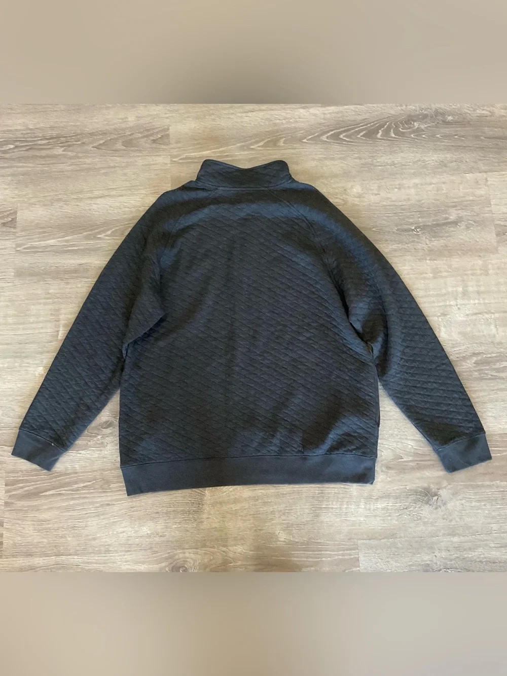 Goodfellow & Co Black Quilted Mock-Neck Pullover